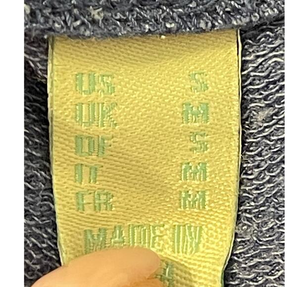 LOGO Lounge Lori Goldstein Blue Size Small Terry Short Sleeve Tunic Top Pocket - Picture 6 of 8